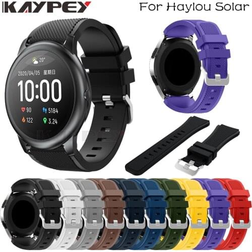 22mm Sport Silicone Watchband Strap for Xiaomi Haylou Solar LS05 Smart Watch Bracelet Band Fashion Replacement Wristband Correa