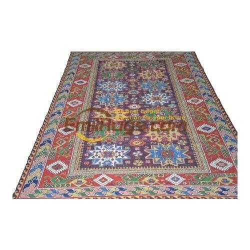 Hand Embroidered Antique Decor For Living Room Classic Knitting Wool Knitting soumak Carpets