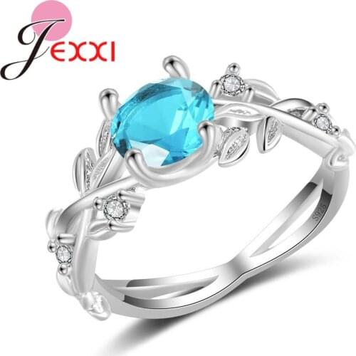 Chic Design Luxury Flower Wedding Rings for Women Gift High Quality 925 Sterling Silver Ring Jewelry For Engagement
