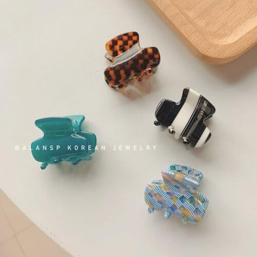 Acetic acid leopard print on the back of the head small French temperament bangs clip ins princess hair clip hair accessories