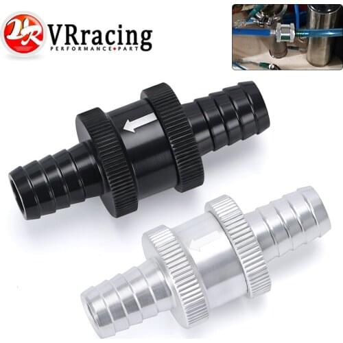 VR - 1/2" 12mm Aluminium Alloy Non Return One Way Fuel Check Valve Petrol Diesel VR-FCV12