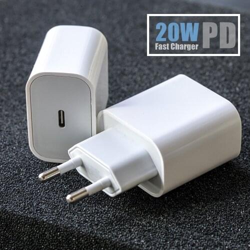 For iPhone 12 mini 11 Pro Max Fast Charger 18W 20W Quick Charge Adapter USB C Port Charger For Xiaomi Mi 10 Redmi Note 9 Pro K30