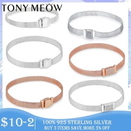 Femme Reflexion Bracelet 925 Sterling Silver Women Silver Bracelet for Women Charms fit Original Bracelet Pulseira Fine Jewelry