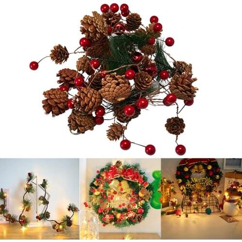 1PC Pine Cone Flowers Fairy Light Decor LED Wire String Lights for Wedding Forest Table Christmas Home Party Decoration