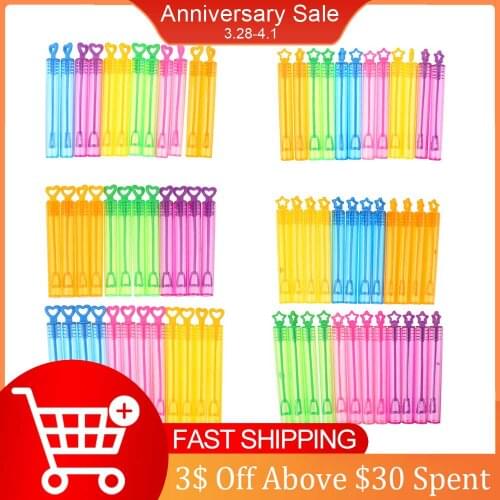 12/24pcs Funny Children Outdoor Soap Bubble Wand Tube Bottles Toys Home Wedding Decoration