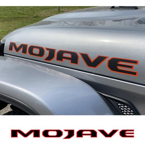 For Jeep Gladiator Mojave Pickup Engine Hood Decal Truck Stickers Graphic Vinyl Letters Decor Cover Auto Tuning Accessories 2Pcs