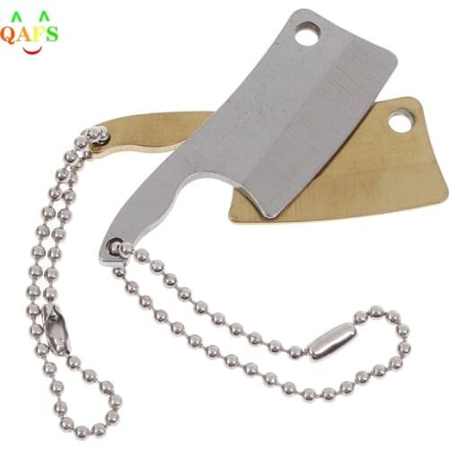Kitchen Knife Meat Cleaver Pendant Key Ring Chain Men Car Gift Keychain