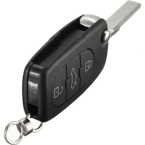 3 Button Remote Key Fob Case Shell & Blade HAA for Audi A2 A3 A4 A6 A8 TT 1994-2006
