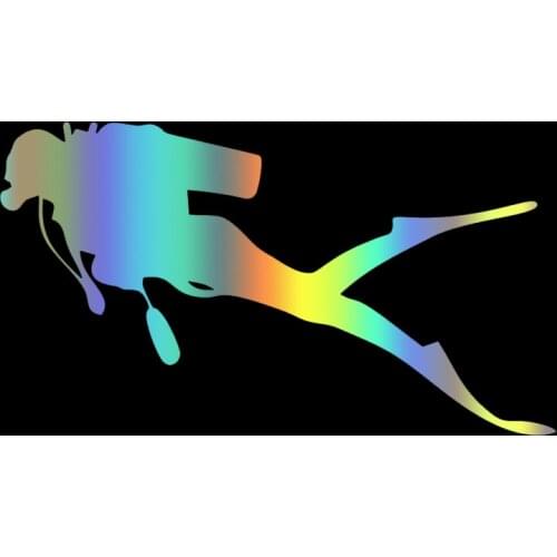 CS-267#11*20cm Sticker on auto Diving, Diving version 5 funny car sticker and decal silver/black vinyl auto car stickers