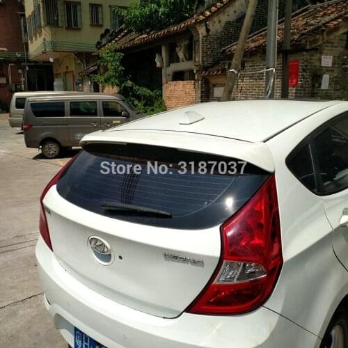 For Hyundai Verna 2011 to 2015 High quality ABS Plastic Rear Roof Spoiler Wing Trunk Lip Boot Cover Car Styling