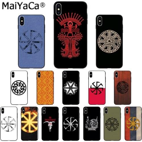 MaiYaCa Slavic symbol Kolovrat Printing Drawing Phone Case for iphone SE 2020 11 pro X XS MAX 66S 7 7plus 8 8Plus 5S SE XR