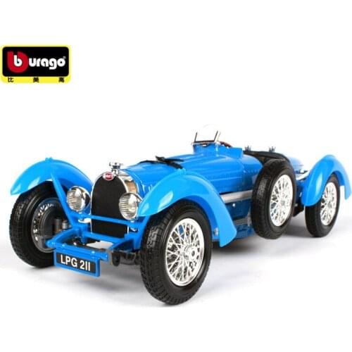 Burago 1:18 Simulation Alloy Master Car Model Toy For 1934 Bugatti Type 59 Classic Car Model Decoration For man gift