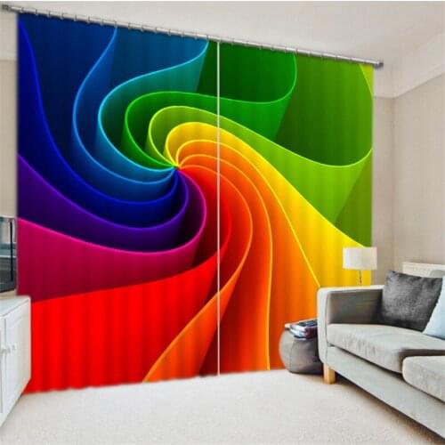 2017 Fashion Digital Print 3D Blackout Curtains For Living room Bedding room Drapes Cotinas para sala