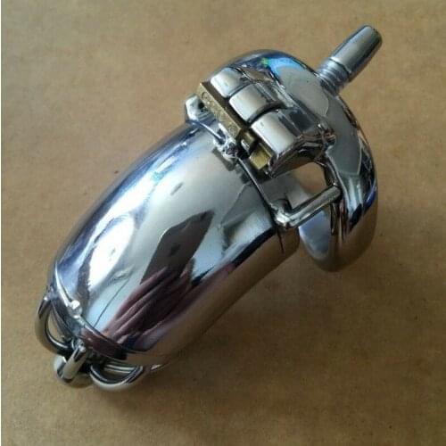 Stainless Steel Male Chastity Cage Metal Men Locking Belt Restraint Device Z12-2 Cock Cage Chastity Cage