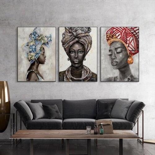 Wall Art Painting Character Picture Modern Nordic American Black Beauty Poster Canvas Painting Printing Home Decoration Painting