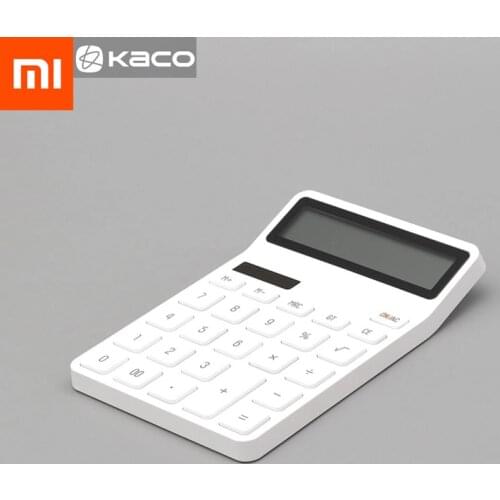 Xiaomi Mijia LEMO Desktop Calculator photoelectric dual drive 12 number display automatic shutdown calculator for office finance