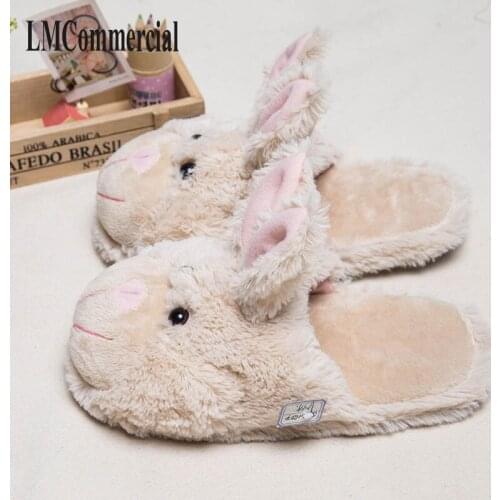 Special rabbit fur slippers timber land shoes men women winter slippers Custom slippers Home House Slippers Children indoor