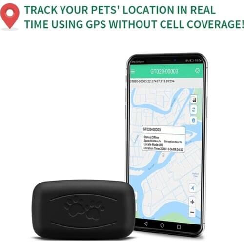 MLGB Pet Dog Hanging Neck Tracker GSM GPS Network and GPS Satellite Positioning Remote Monitoring Real-Time Tracking