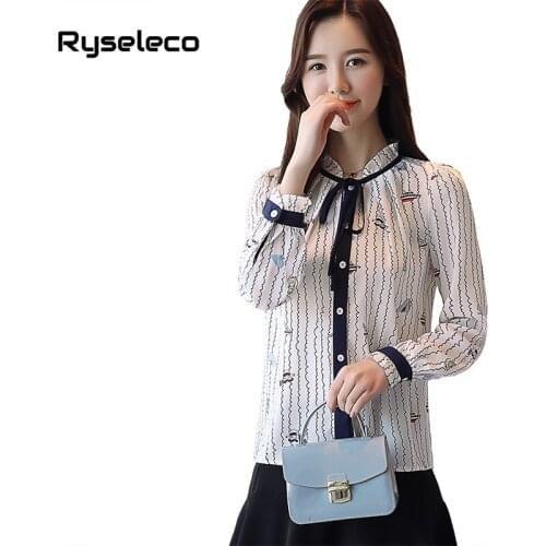 Ryseleco Womens Chiffon Blouses