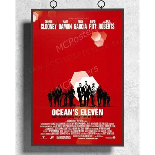 H547 Silk Poster Home Decoration Oceans Eleven Movie Wall Art Christmas Gift