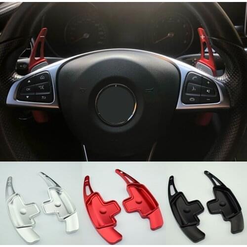 Aluminum-Alloy Car Steering Wheel Shift Paddle Shifter Extension For Benz W176 W205 W212 W222 W246 C117 W218 X156