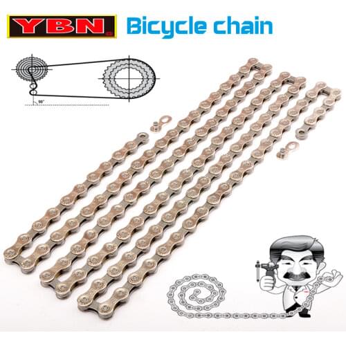 YBN bicycle chain 8/9/10/1/12 speed mountain road bicycle chain compatible with SRAM SHIMANO Unpackaged