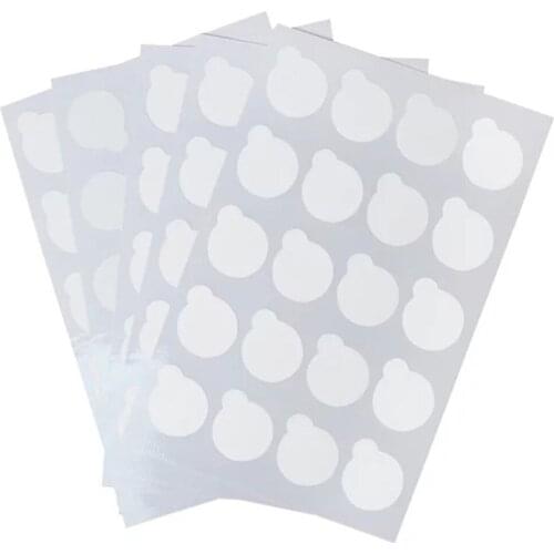 100pcs Eyelash Glue Holder Pallet Paper Disposable Sticker Stand Jade Stone Size 2.5cm Eyelash Extension Glue Pads Beauty Tools