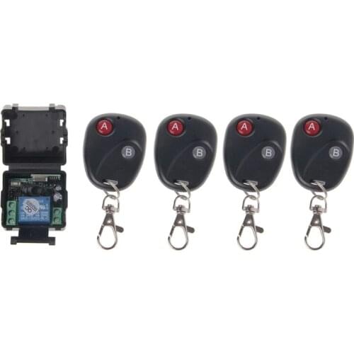 DC 12V 10A 433MHz Wireless RF Relay Remote Control Switch Receiver Transmitter Kit BX0E