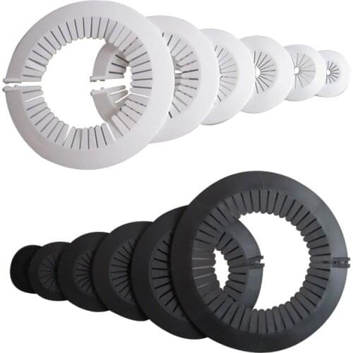 2pcs Plastic wall Reserved hole cap Round shower faucet angle valve Trim cover air conditioning Pipe plug decor snap-on Plate