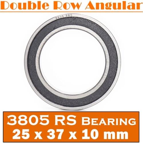 3805-2RS Bearing 25*37*10 mm ( 1 Pc ) 3805 2RS Double Row Sealed 3805 RS Angular Contact Ball Bearings