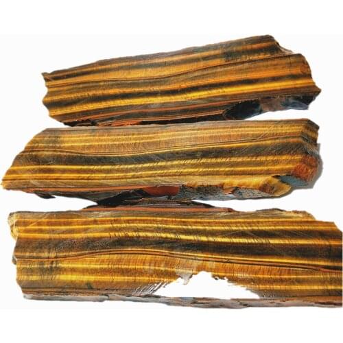 400G Natural Rough Yellow Tiger Eye Stone Cutting Slabs Raw Mineral Specimen Crystals Slice