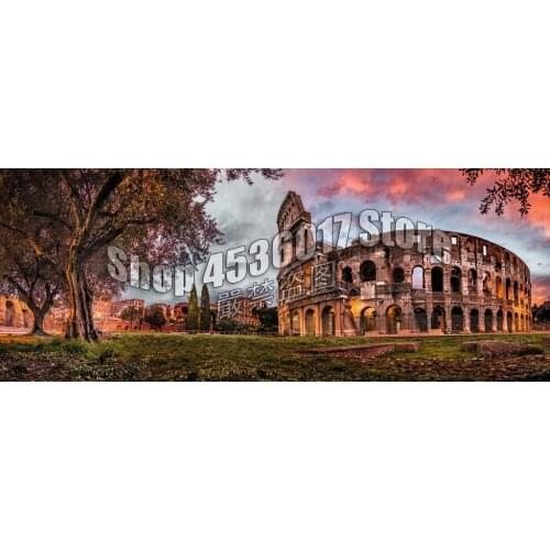 Diamond Embroidery 5D DIY Diamond Painting Sunset Coloseum landscape Cross Stitch Rhinestone Mosaic Home Decor Crafts Christmas