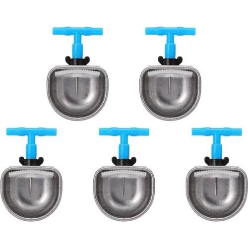 LUDA 5Pcs Stainless Steel Automatic Rabbit Drinker Nipple Drinker Farm Livestock Drinking Water Accessories