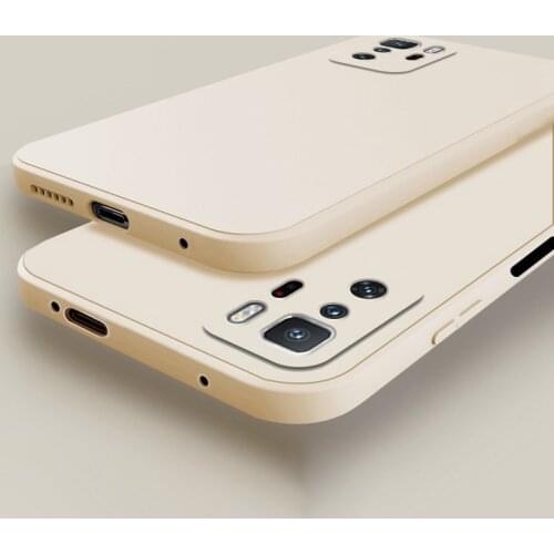 For Redmi Note 10 Ultra Case Liquid Soft Silicone Phone Cover Mi Note10 Ultra 5G чехол