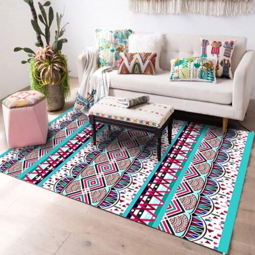 Geometric Bohemian Mandala Child Kid Bedroom Big Carpet Bathroom Floor Mat Carpets Carpets for Living Room Large Area Rugs