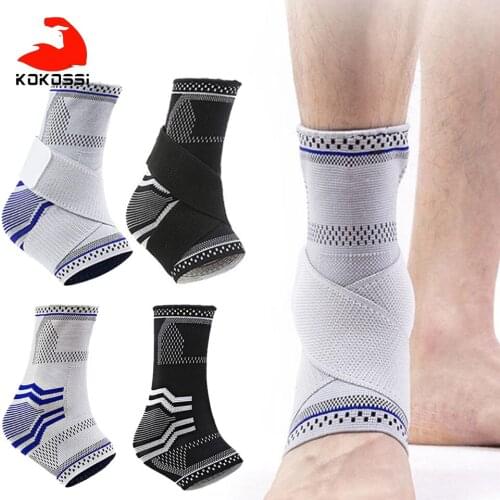 KoKossi 1PCS Ankle Support Knitted Tight Sport Volleyball Basketball Reduce Injury Compression Belt Professional Foot Protection