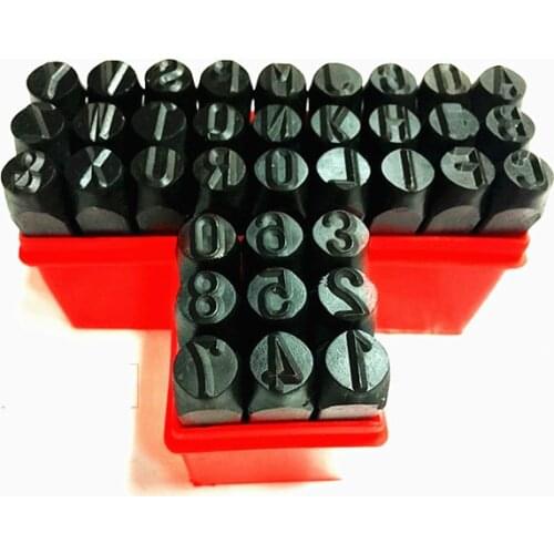 45# High-carbon steel 7mm 0~9 Number Set Kit Tool die Punch Stamp Stamping Case Leather Craft 9pcs/lot free shipping