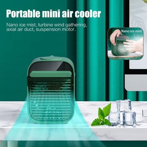 Portable Electric Fan USB Air Cooler Office Home Small Air Conditioner Coling Silent Refrigeration Fan 511#2