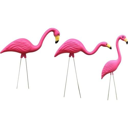 Pink Flamingo Ornaments Garden Stake for Yard Garden Lawn Decoration