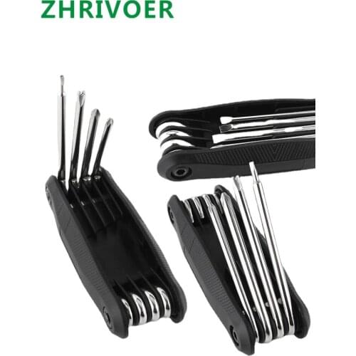 Foldable special shaped screw driver set combination cross U-shaped Y-shaped portable triangle eight in one screw driver