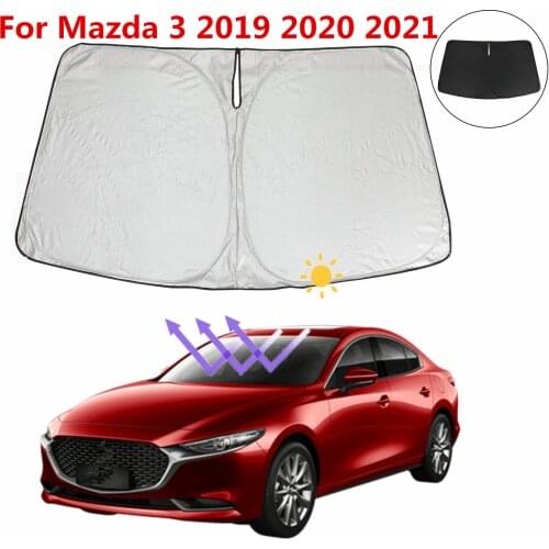 Car Sun Visor Windshield sunshade Auto Front Window Sun Shade Car Windshield Visor Cover For Mazda 3 2019 2020 2021 Accessories