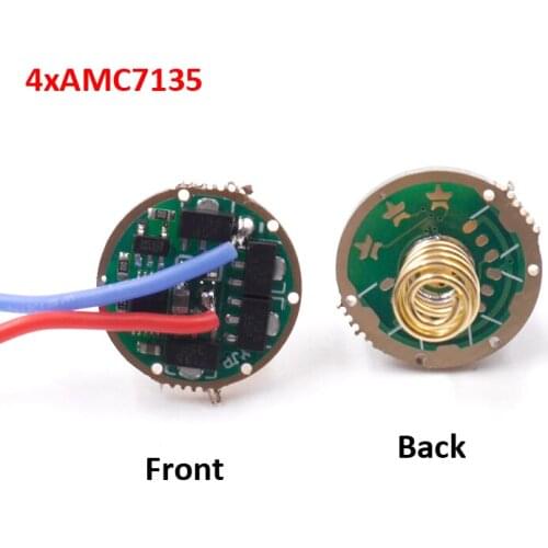 17mm AMC7135 stepless dimming led driver for flashlight torch light parts 3.7v-4.2v XM-L2 U3 U2 XPL V2 V3 V5 led