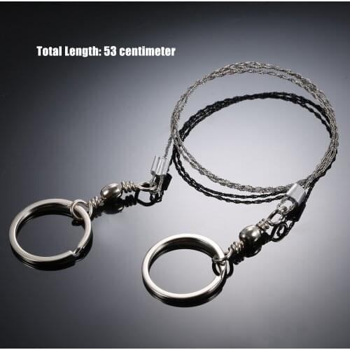 Outdoor Emergency Equipment Survival Gear Tool Kit Stainless Steel Wire Saw Hand Pocket Wire Saws for Camping Hiking Hunting