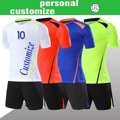 Custom soccer jerseys personalize football shirt blank plain soccer set amateur team DIY kit Embroidery logo custimize Uniforms