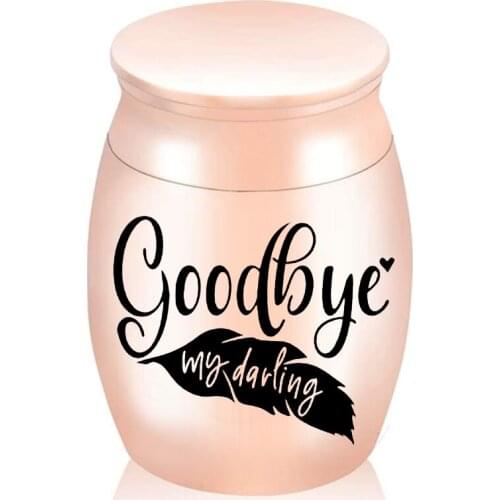 Cremation Urn, Aluminum Alloy Five-Color Optional Cremation Jar To Commemorate The Ashes Memorials Of Departed Relatives/Pets