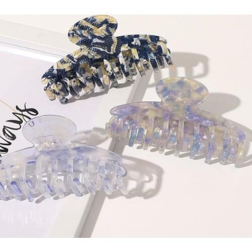 High Quality Acetate Leopard Hair Claws Large Barrette Crab Claw Clip Bath Clip Ponytail Clip for Women Girls Hair Accessories