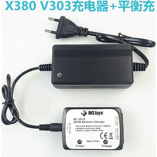 WLtoys V303 V393 XK X380 RC Quadcopter spare parts Adapter and balance charger