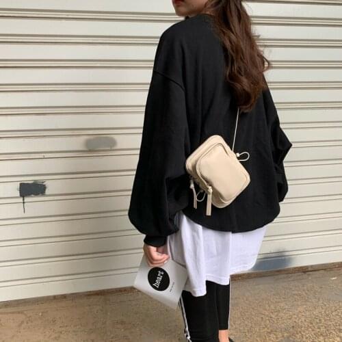 Fashion mobile phone bag new female wild style single shoulder messenger bag simple street fashion bag satchel