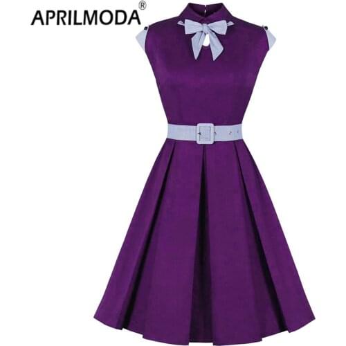 Short Sleeve Wrap Summer Dresses Womens 50s 60s Vintage Pin Up Rockabilly Dress Robe Elegant Solid Color Party Sundress 2021