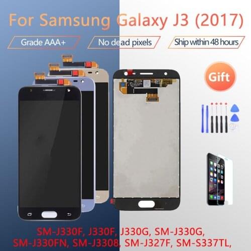 5.0" For SAMSUNG Galaxy J3 2017 J330 J330F J3 PRO LCD Display No Dead Pixel Touch Screen Sigitizer Assembly Replacment